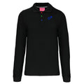 Harald №2 – Schwarzes Langarm-Poloshirt