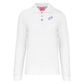 Harald №1 – Weißes Langarm-Poloshirt