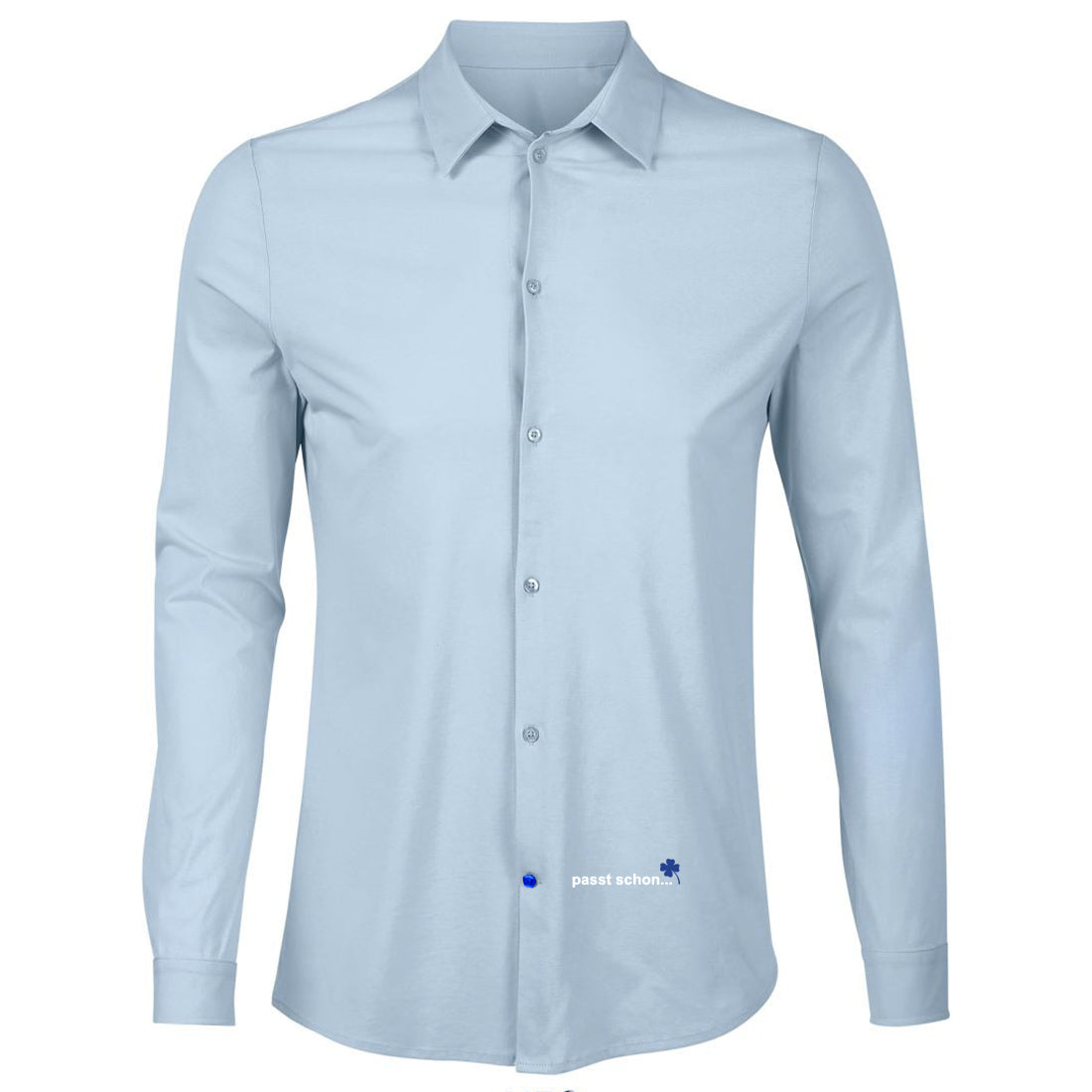 Marvin №4 | Tailliert geschnittenes Jersey Hemd