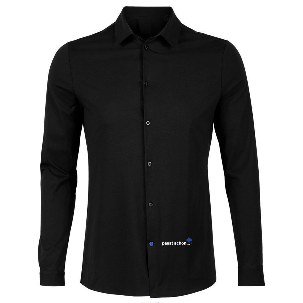 Marvin №2 | Tailliert geschnittenes Jersey Hemd