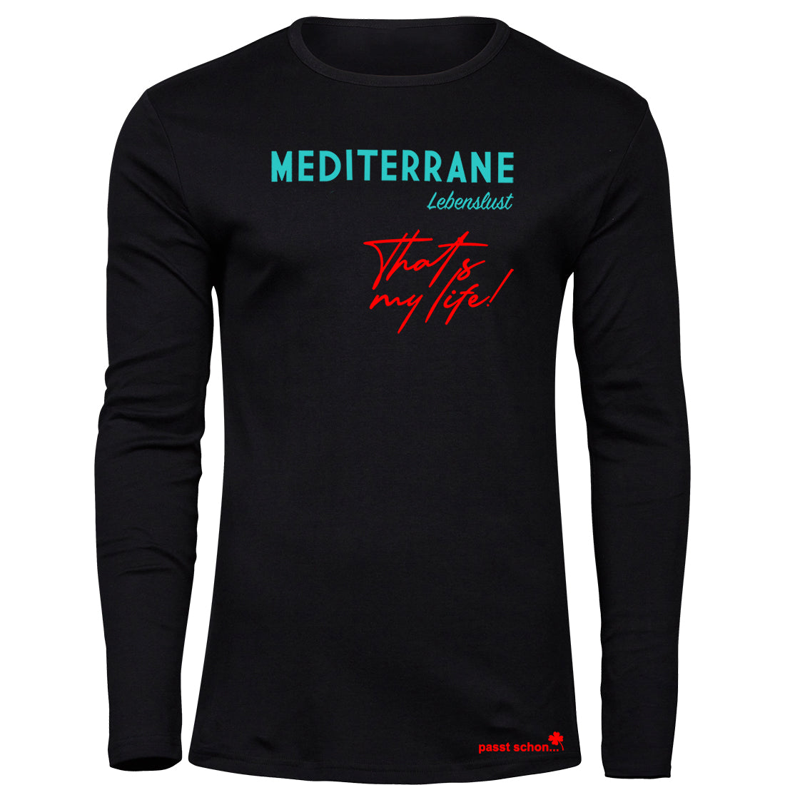 MEDITERRAN Men №3 – Schwarzes Langarm T-Shirt