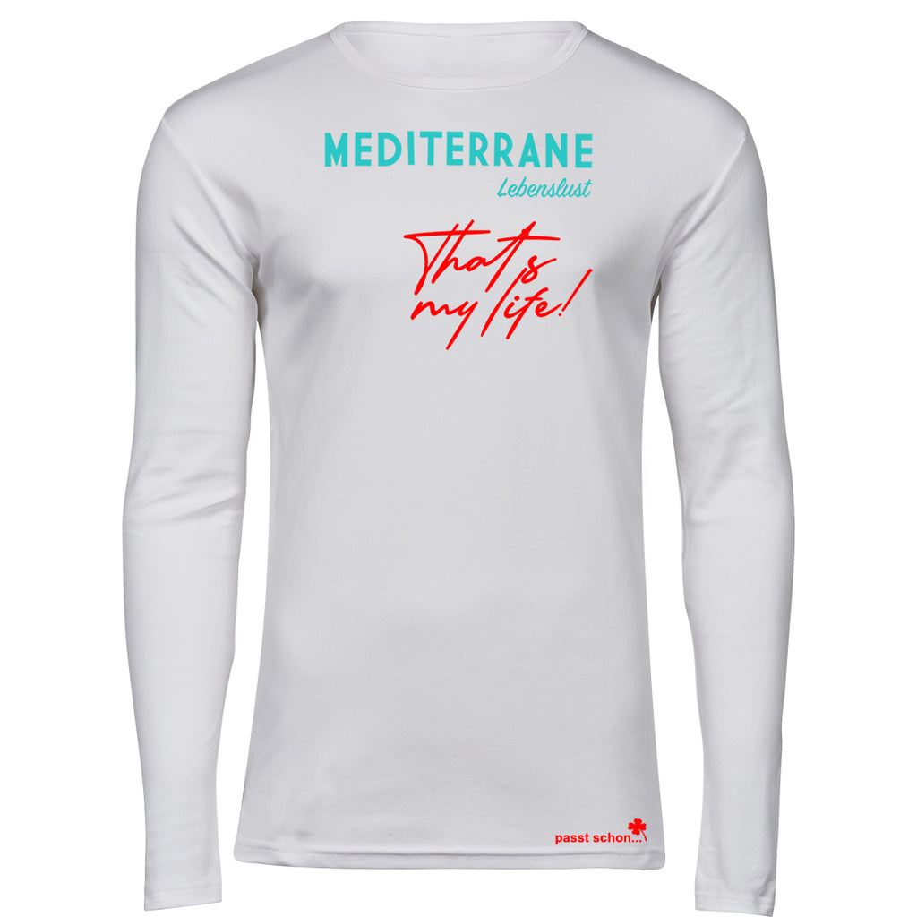 MEDITERRAN Men №1 – Weißes Langarm T-Shirt