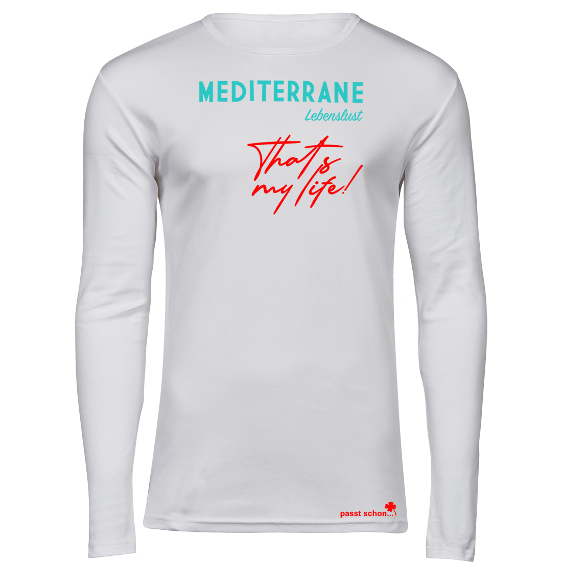 MEDITERRAN Men №1 – Weißes Langarm T-Shirt