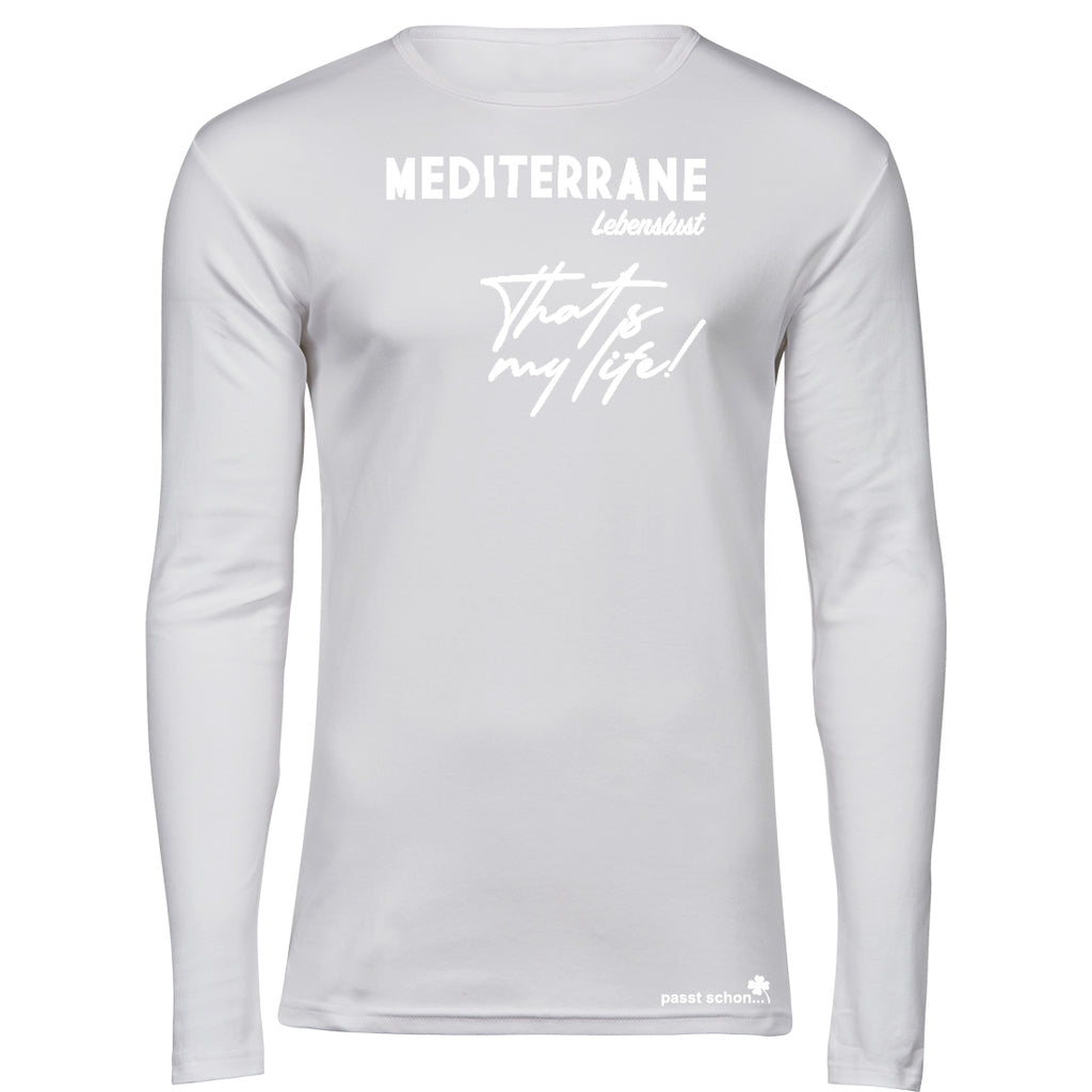 MEDITERRAN Men №2 – Weißes Langarm T-Shirt