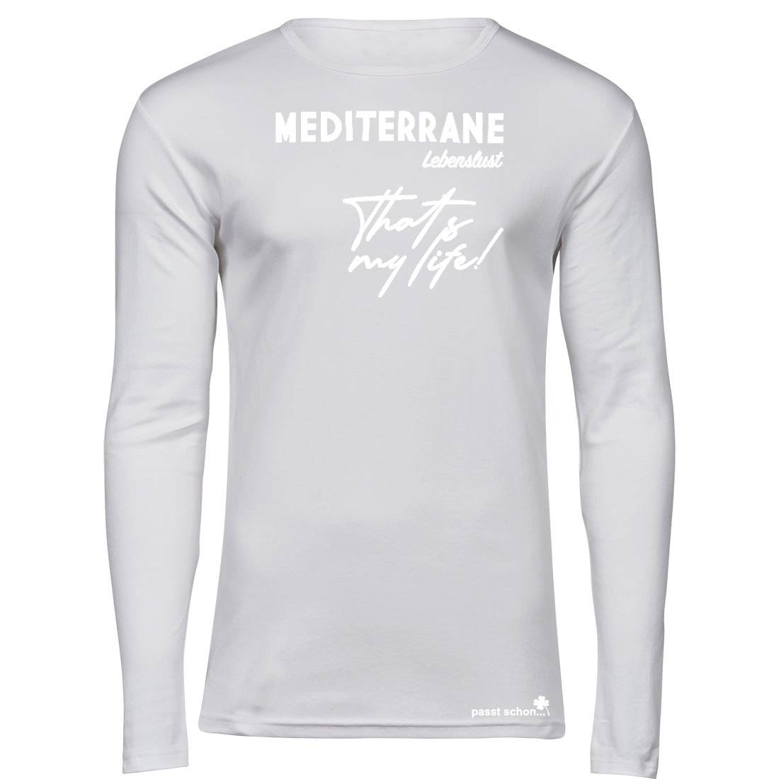 MEDITERRAN Men №2 – Weißes Langarm T-Shirt
