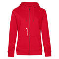 Melanie №8 – Rote Kapuzenjacke mit weißer Logostickerei