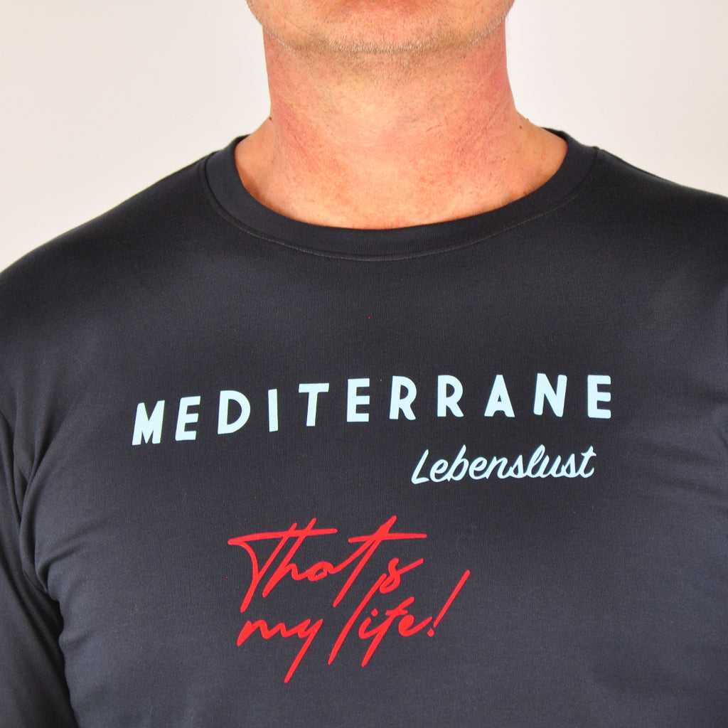 MEDITERRAN Men №5 – Dunkelblaues Langarm T-Shirt