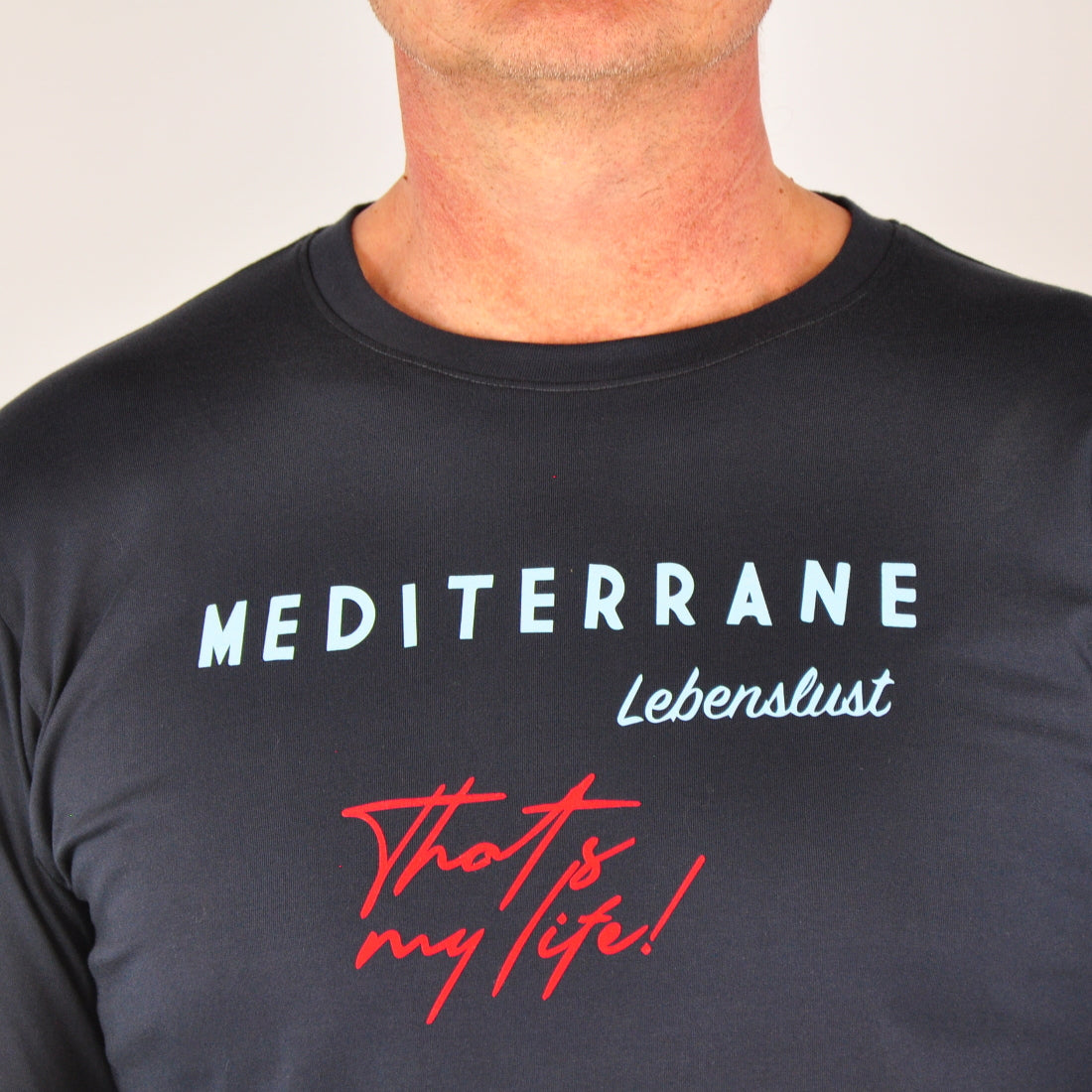 MEDITERRAN Men №5 – Dunkelblaues Langarm T-Shirt