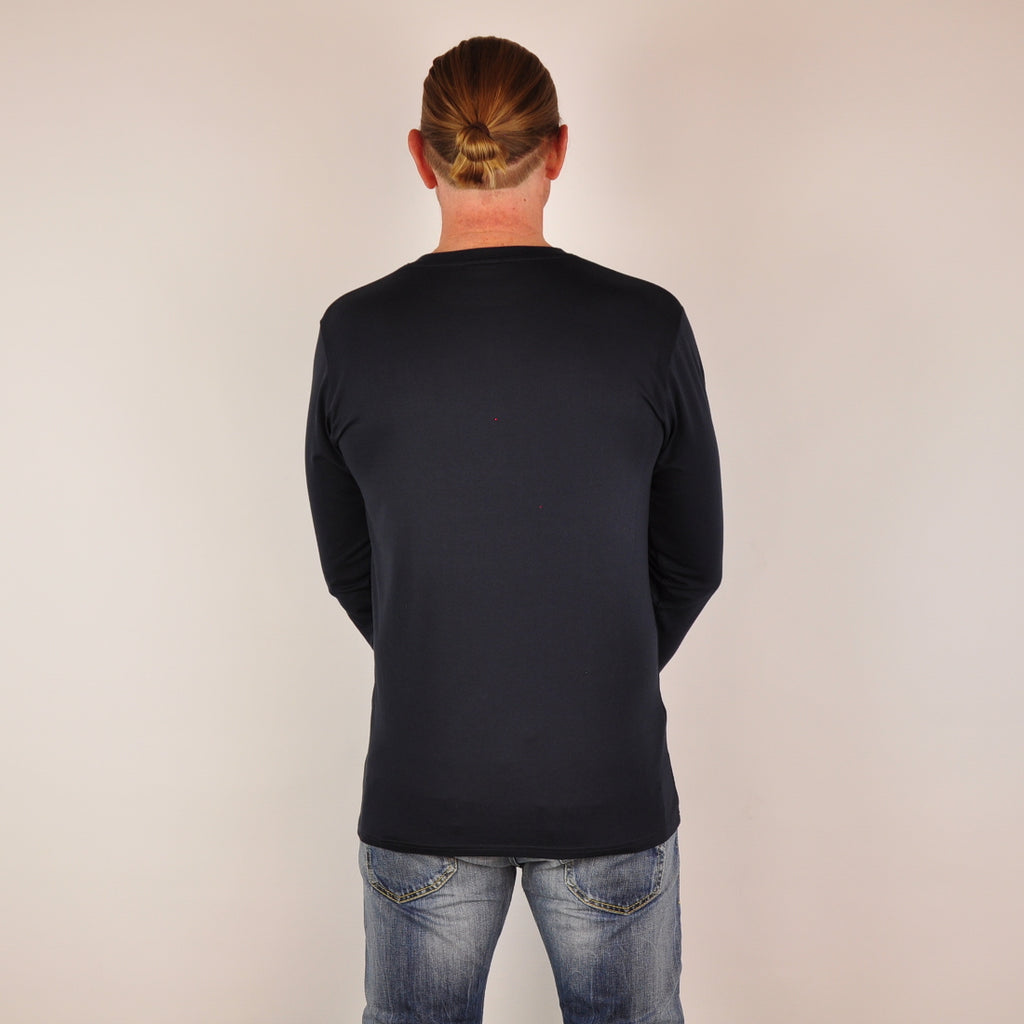 MEDITERRAN Men №5 – Dunkelblaues Langarm T-Shirt
