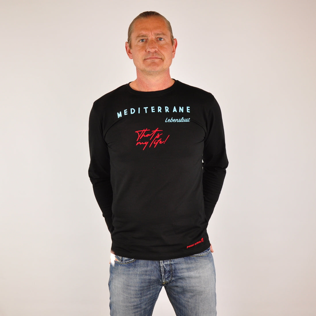 MEDITERRAN Men №3 – Schwarzes Langarm T-Shirt