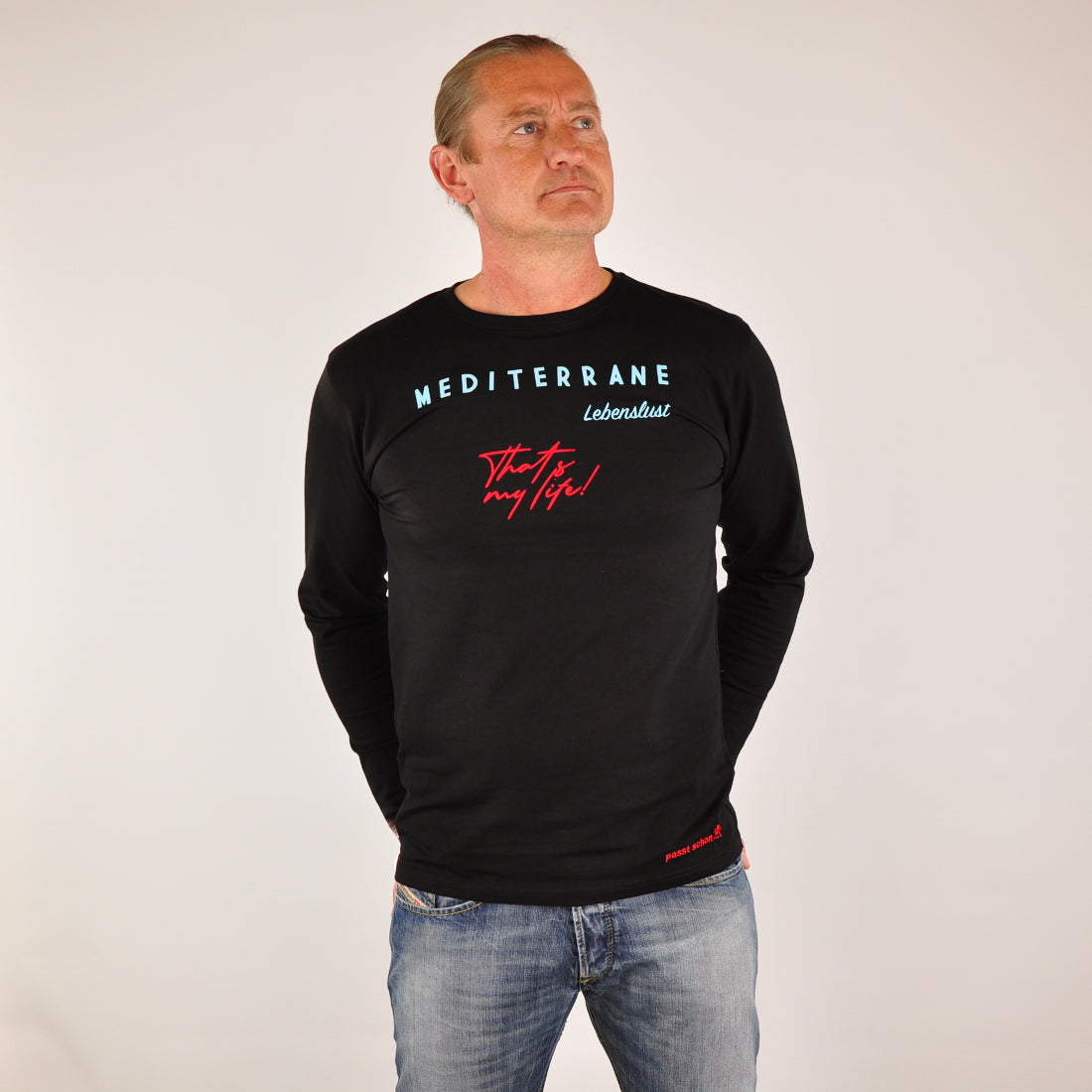 MEDITERRAN Men №3 – Schwarzes Langarm T-Shirt