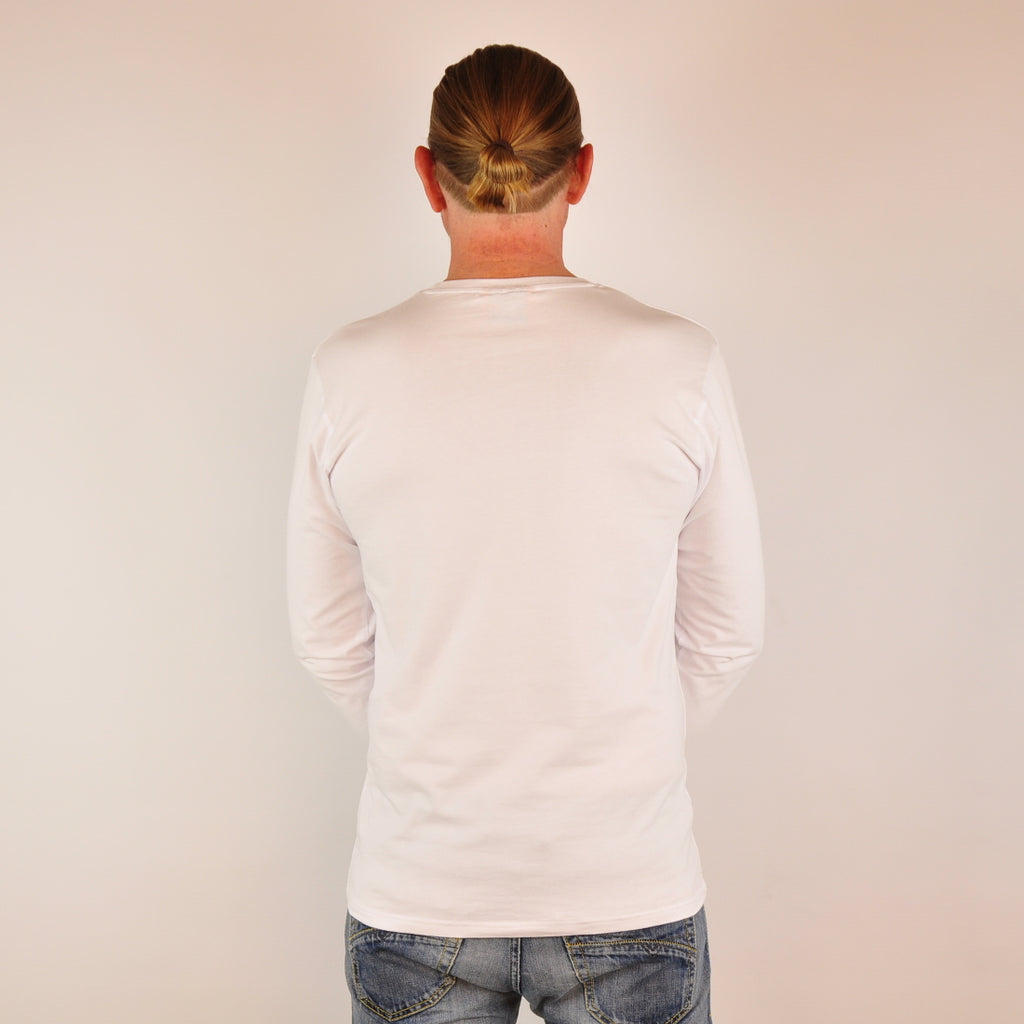 MEDITERRAN Men №2 – Weißes Langarm T-Shirt