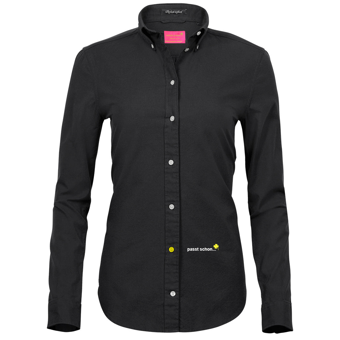 Marry №4 | Tailliert geschnittene Oxford Bluse