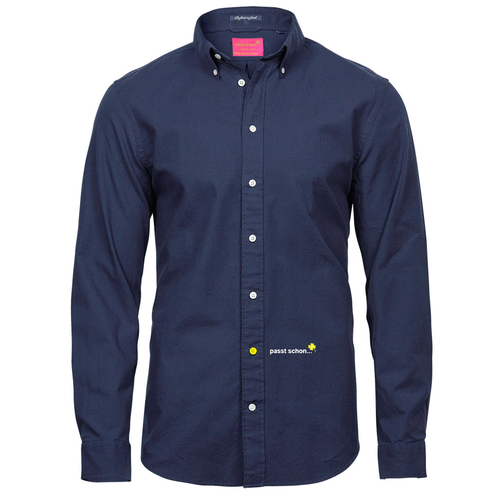 James №3 – Navy Oxford-Hemd