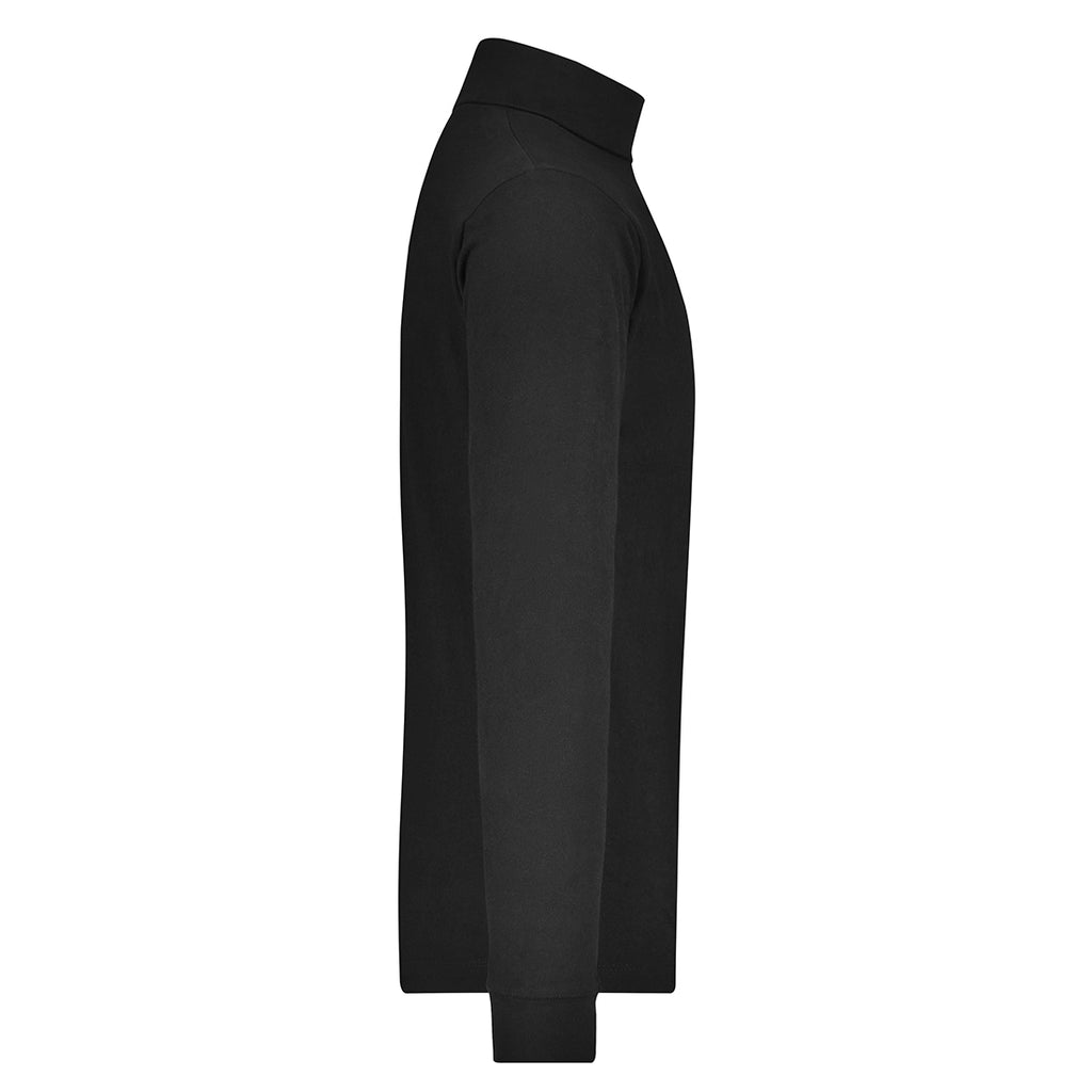 Christian №2 – Schwarzer Rollkragenpullover aus 100 % Baumwolle