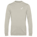 Robert №7 – Beiges leichtes Sweatshirt mit weißer Logostickerei