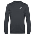 Robert №13 – Dunkelgraues leichtes Sweatshirt mit weißer Logostickerei
