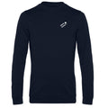 Robert №3 – Dunkelblaues leichtes Sweatshirt mit weißer Logostickerei