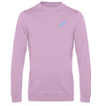 Robert №16 – Rosa leichtes Sweatshirt mit blauer Logostickerei