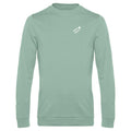 Robert №10 – Lindgrünes leichtes Sweatshirt mit weißer Logostickerei