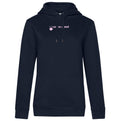 Lisi №3 – Dunkelblauer Hoodie mit rosa Logodruck