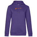 Lisi №13 – Purple Hoodie mit orangem Logodruck