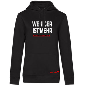 WENIGER IST MEHR  №18 | Der Umwelt zuliebe | Klassisch geschnittener Damen Hoodie