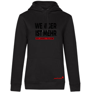 WENIGER IST MEHR  №17 | Der Umwelt zuliebe | Klassisch geschnittener Damen Hoodie
