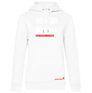 WENIGER IST MEHR  №8 |Der Umwelt zuliebe | Klassisch geschnittener Damen Hoodie