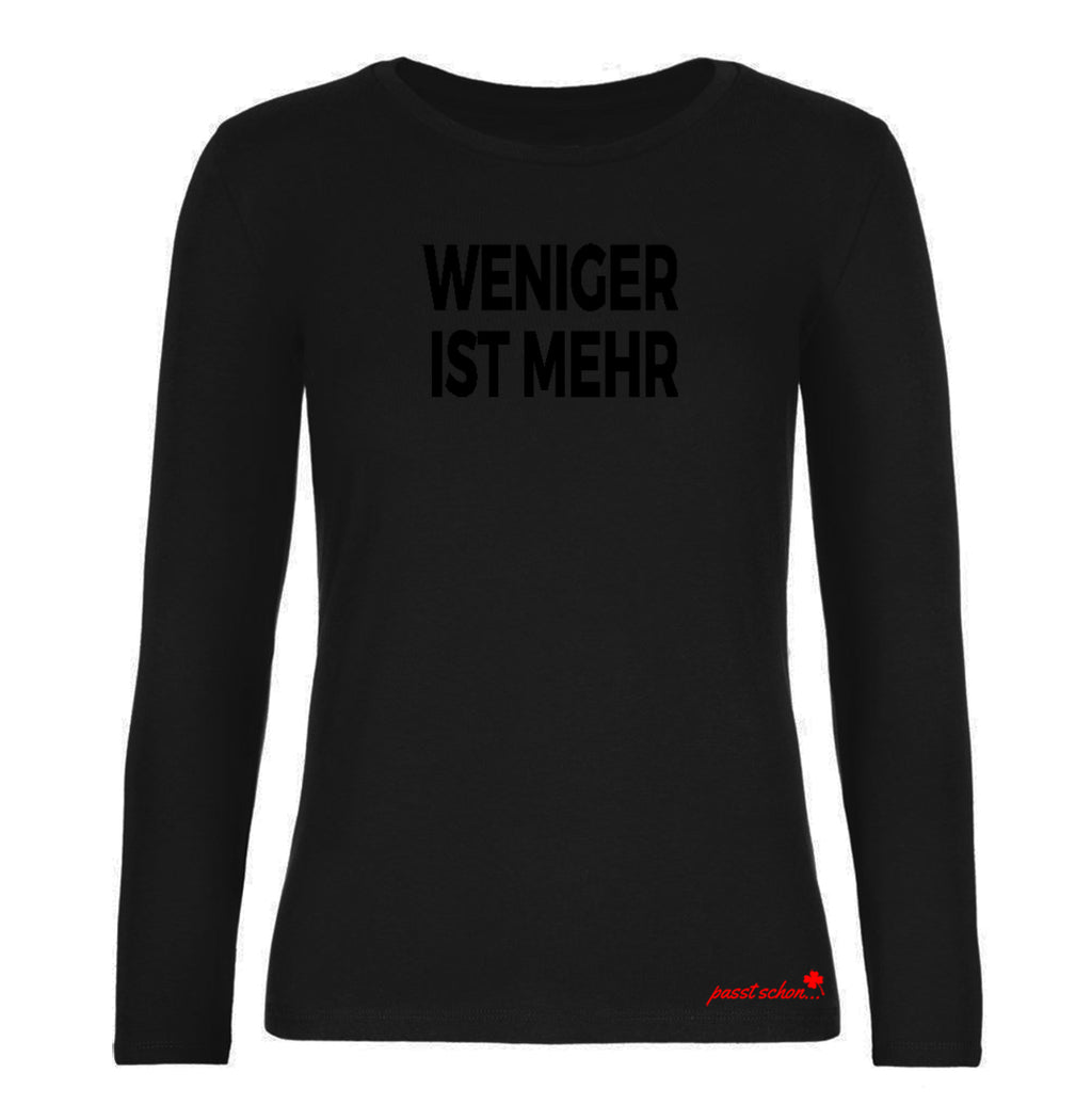WENIGER IST MEHR  №10 | Leicht tailliert geschnittenes Damen langarm T-Shirt