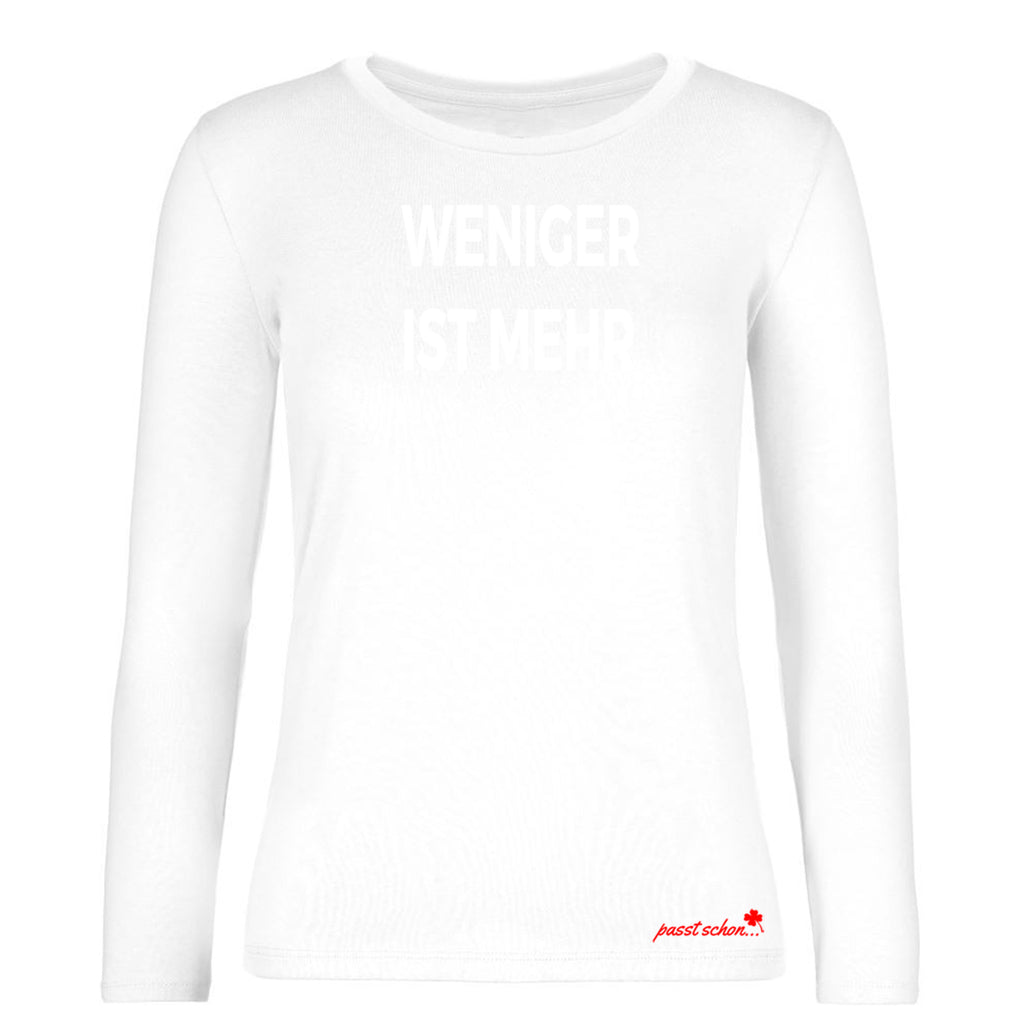 WENIGER IST MEHR  №1 | Leicht tailliert geschnittenes Damen langarm T-Shirt