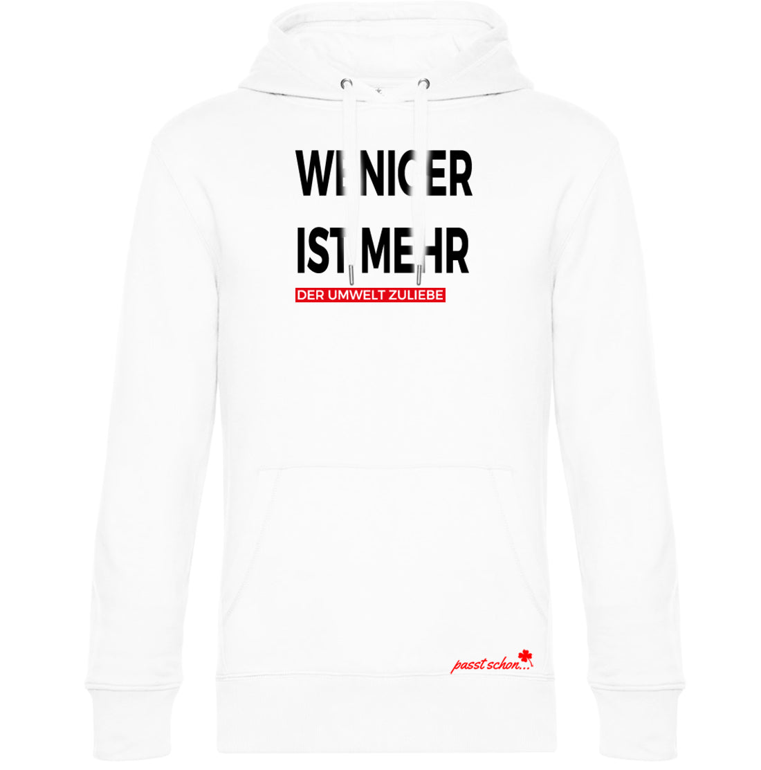 WENIGER IST MEHR  №9 | Der Umwelt zuliebe | Klassisch geschnittener Herren Hoodie