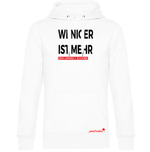 WENIGER IST MEHR  №9 | Der Umwelt zuliebe | Klassisch geschnittener Herren Hoodie