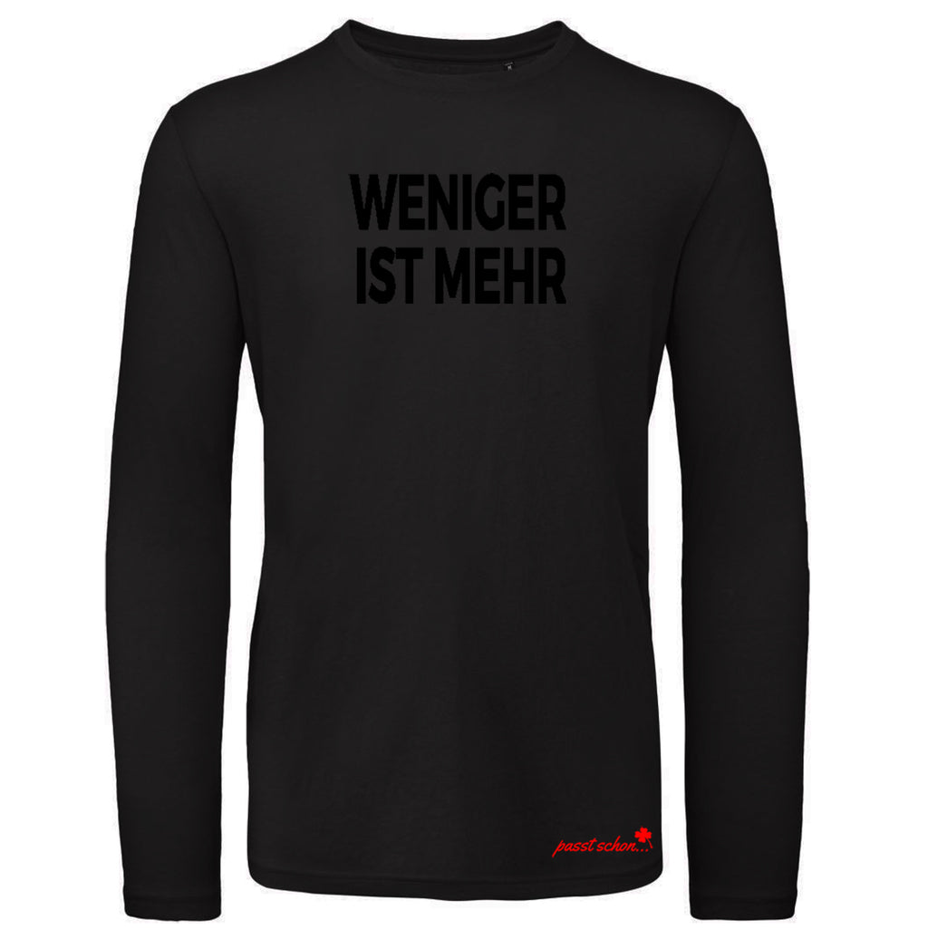 WENIGER IST MEHR  №10 | Klassisch geschnittenes Herren langarm T-Shirt
