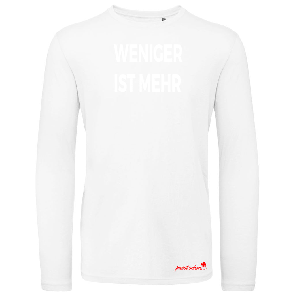 WENIGER IST MEHR №1 | Klassisch geschnittenes Herren langarm T-Shirt